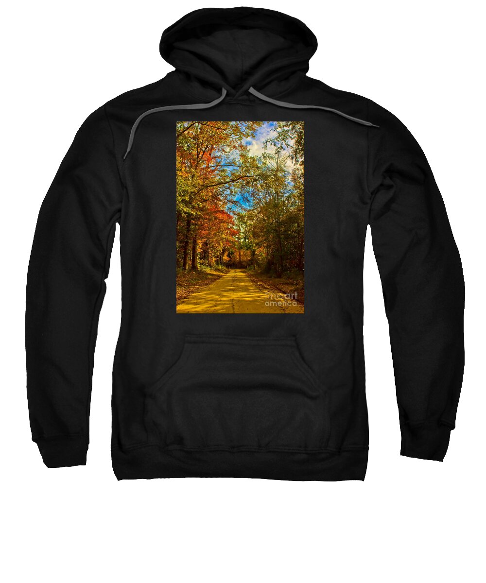 Michael Tidwell Photography Sweatshirt featuring the photograph East Texas Back Roads HDR by Michael Tidwell