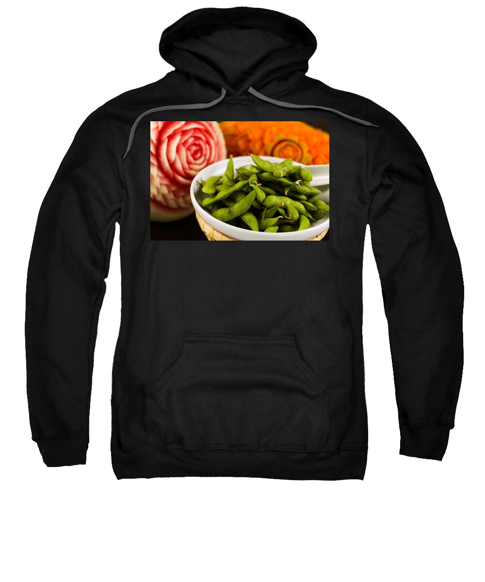 Asian Sweatshirt featuring the photograph Edamame by Raul Rodriguez