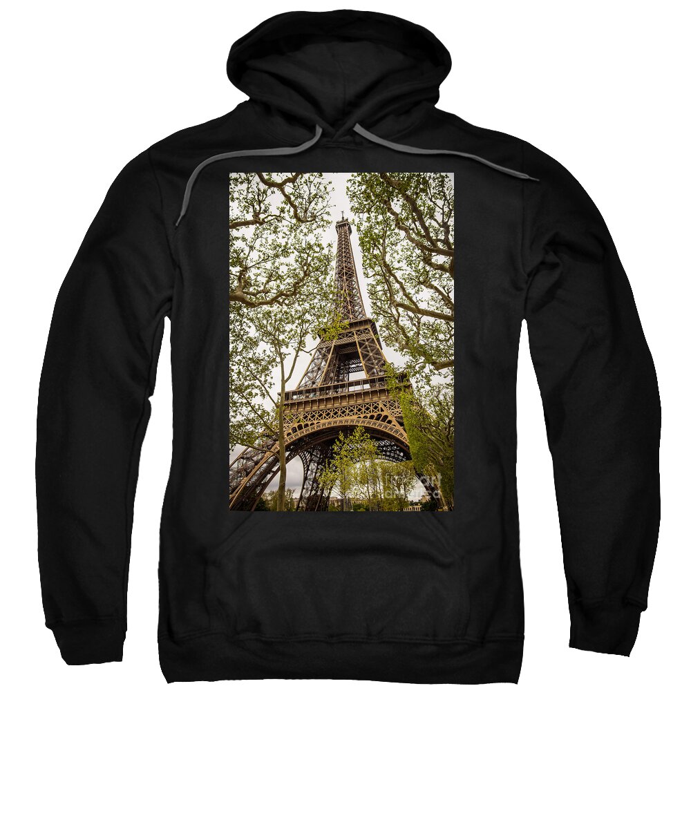 Architecture Sweatshirt featuring the photograph Eiffel Tower by Carlos Caetano