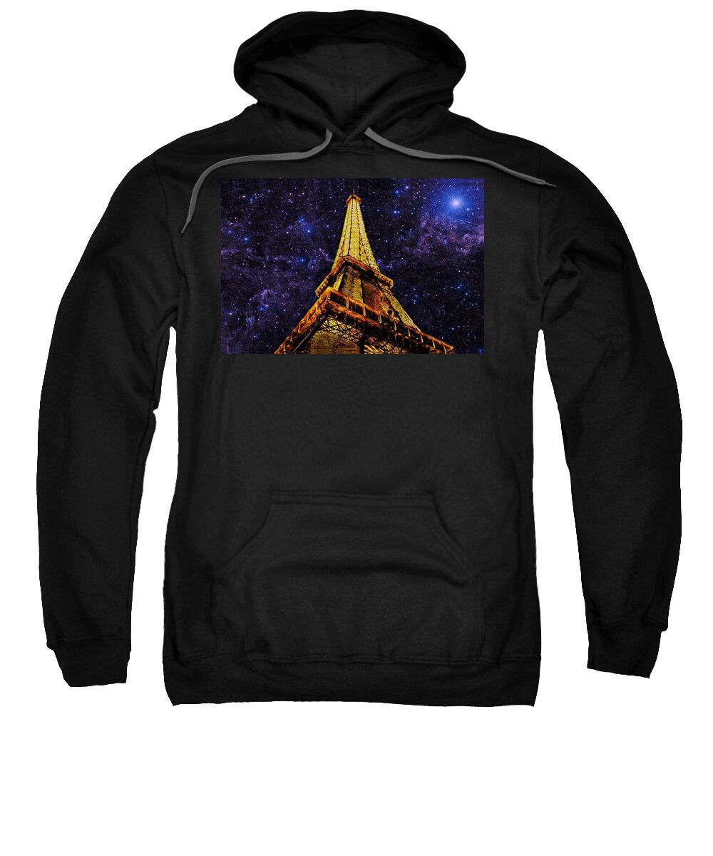 Eiffel Tower Sweatshirt featuring the photograph Eiffel Tower Photographic Art by David Dehner