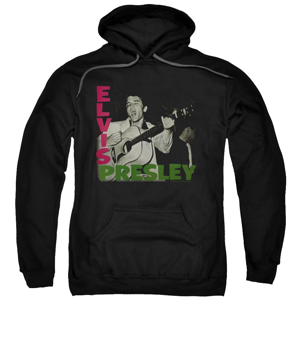 Elvis Sweatshirt featuring the digital art Elvis - Elvis Presley Album by Brand A