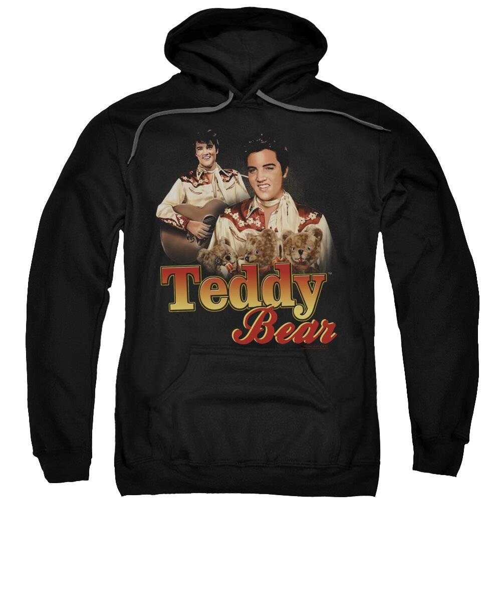 Elvis Sweatshirt featuring the digital art Elvis - Teddy Bear by Brand A