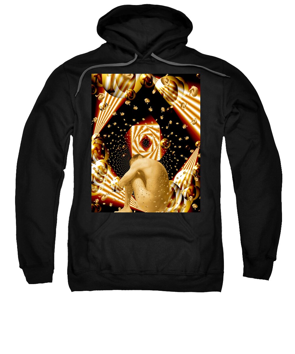 Nudes Sweatshirt featuring the photograph Embryonic Voyage by Kurt Van Wagner