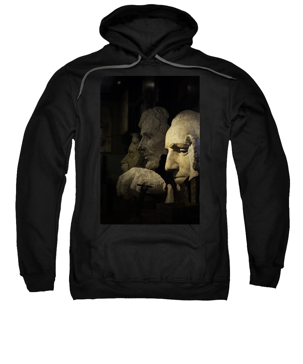 Midwest Sweatshirt featuring the photograph Faces of Rushmore by Judy Hall-Folde