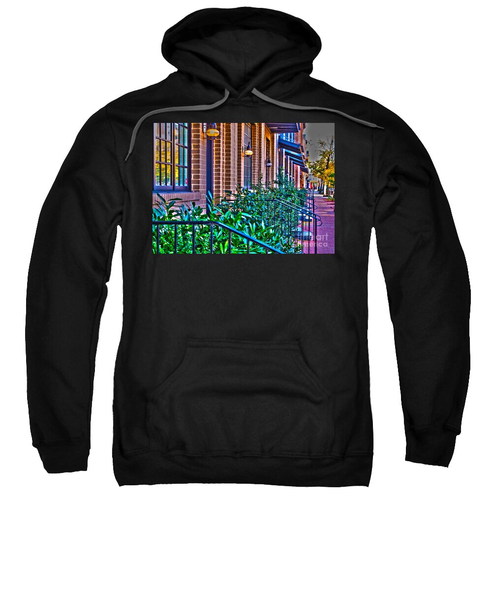 Baltimore Sweatshirt featuring the photograph Federal Hill Rowhouse by William Norton