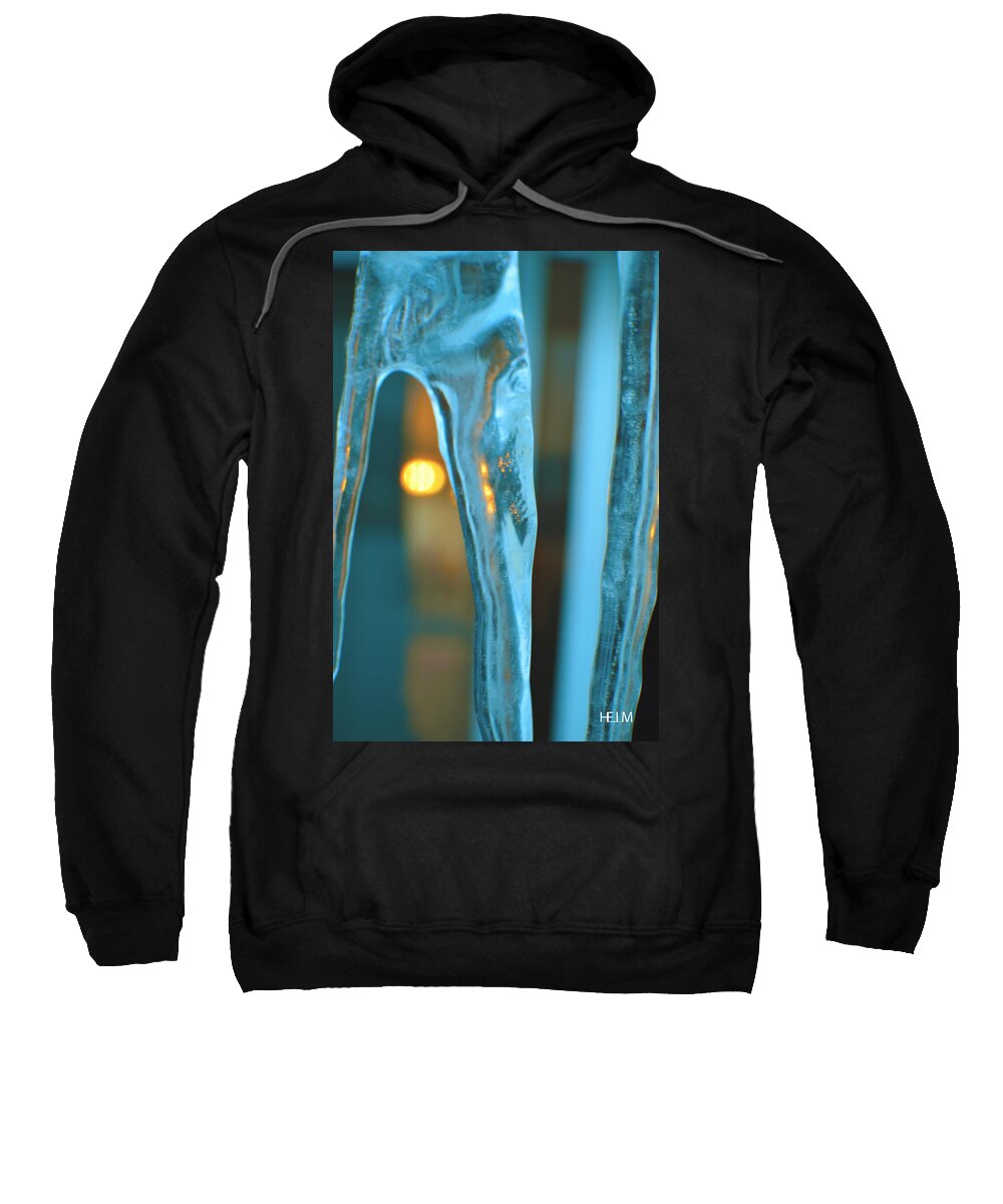 Fine Art Photography Photographs Sweatshirt featuring the photograph Fire and Ice by Mayhem Mediums