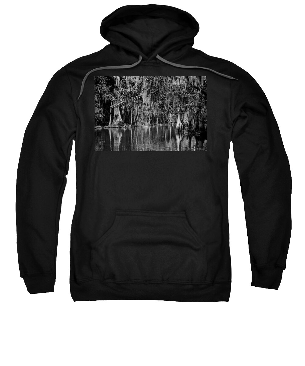 Christopher Holmes Photography Sweatshirt featuring the photograph Florida Naturally 2 - BW by Christopher Holmes
