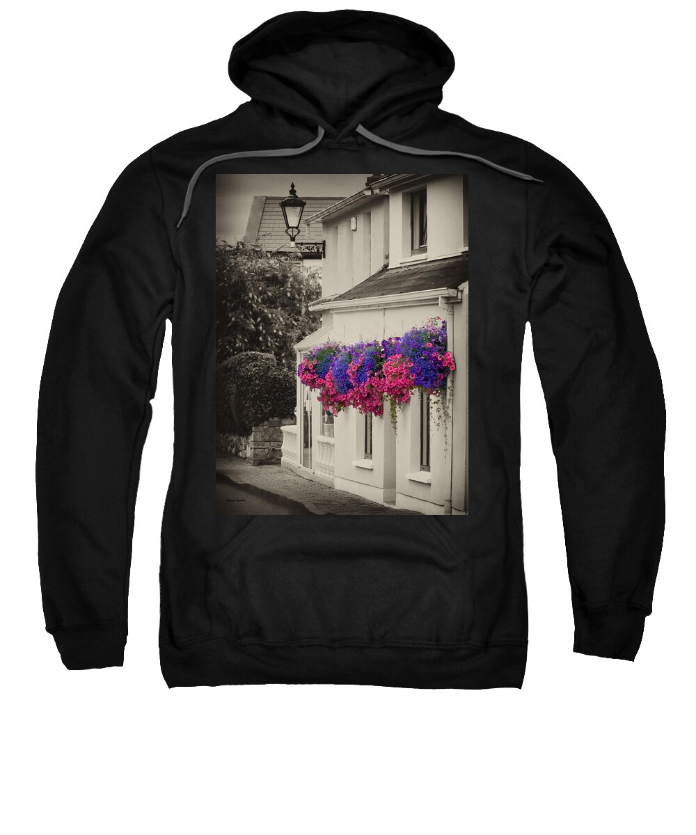 Flowers Sweatshirt featuring the photograph Flowers in Cashel by Rebecca Samler