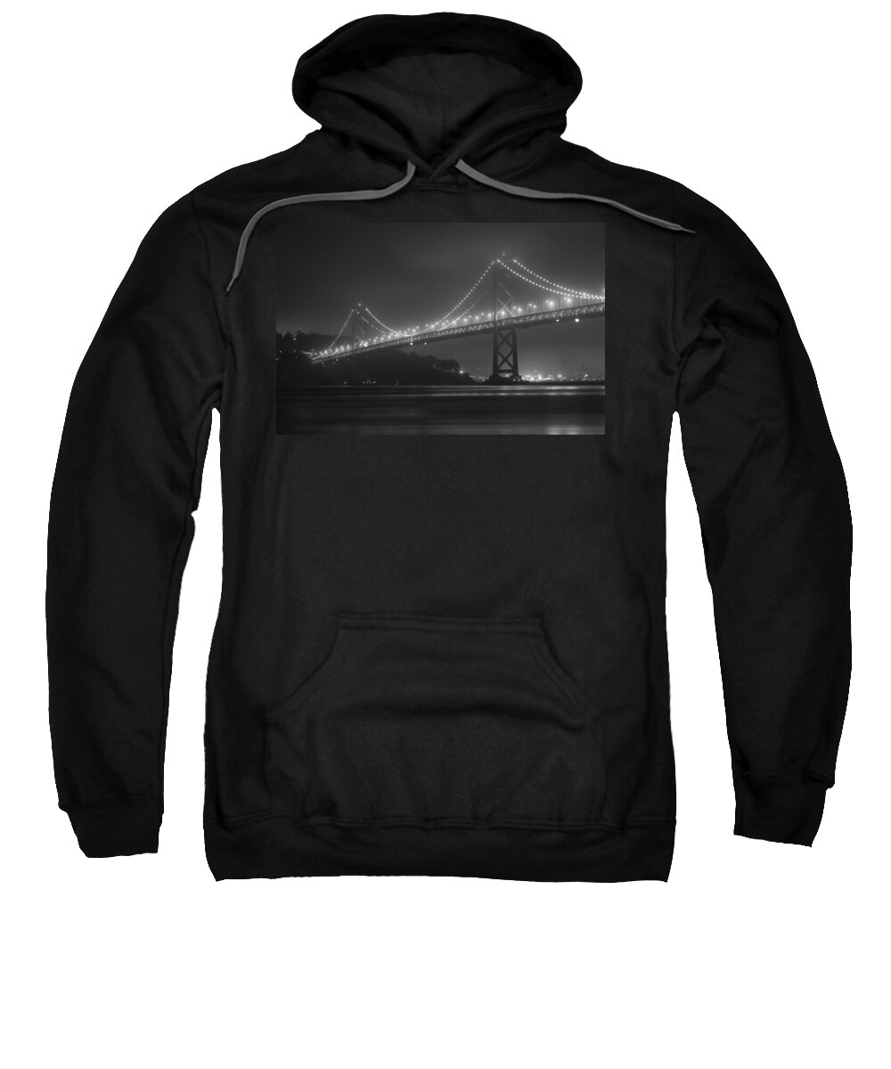 Fog Sweatshirt featuring the photograph Foggy Bay Bridge by Bryant Coffey