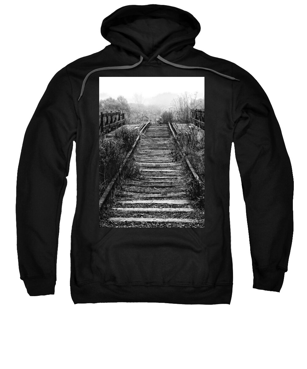 Railroad Sweatshirt featuring the photograph Forgotten Journeys by Betty Depee