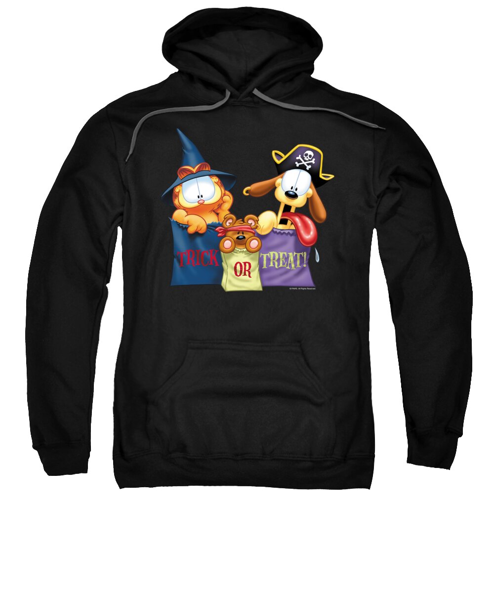  Sweatshirt featuring the digital art Garfield - Grab Bags by Brand A