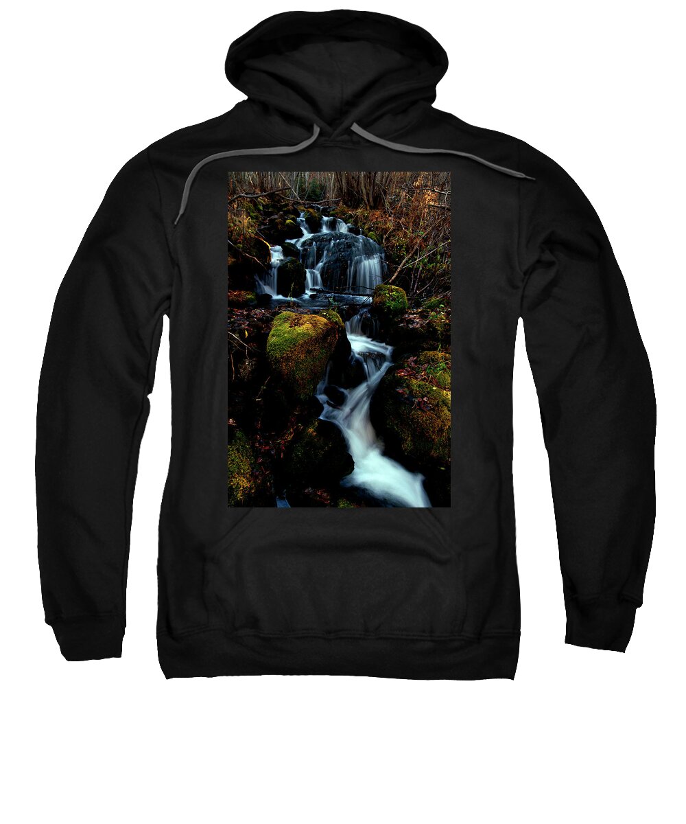 Stream Sweatshirt featuring the photograph Gentle Descent by Jeremy Rhoades
