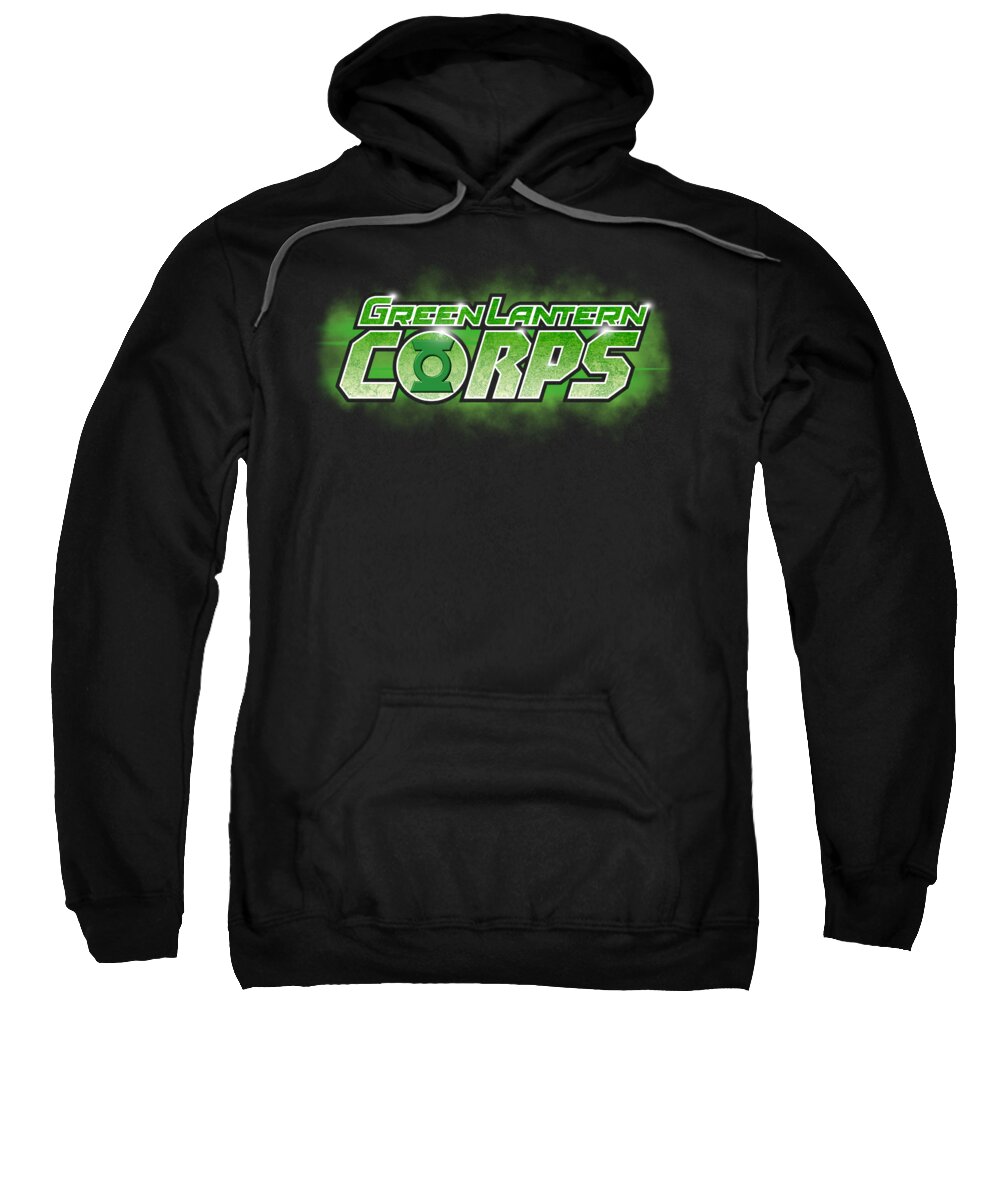  Sweatshirt featuring the digital art Green Lantern - Gl Corps Title by Brand A