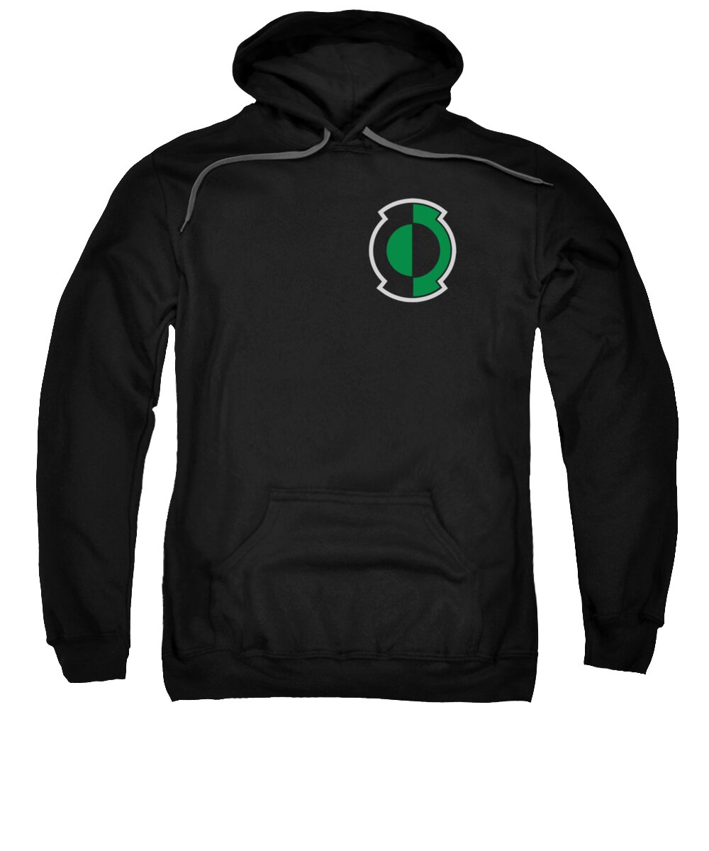  Sweatshirt featuring the digital art Green Lantern - Kyle Logo by Brand A