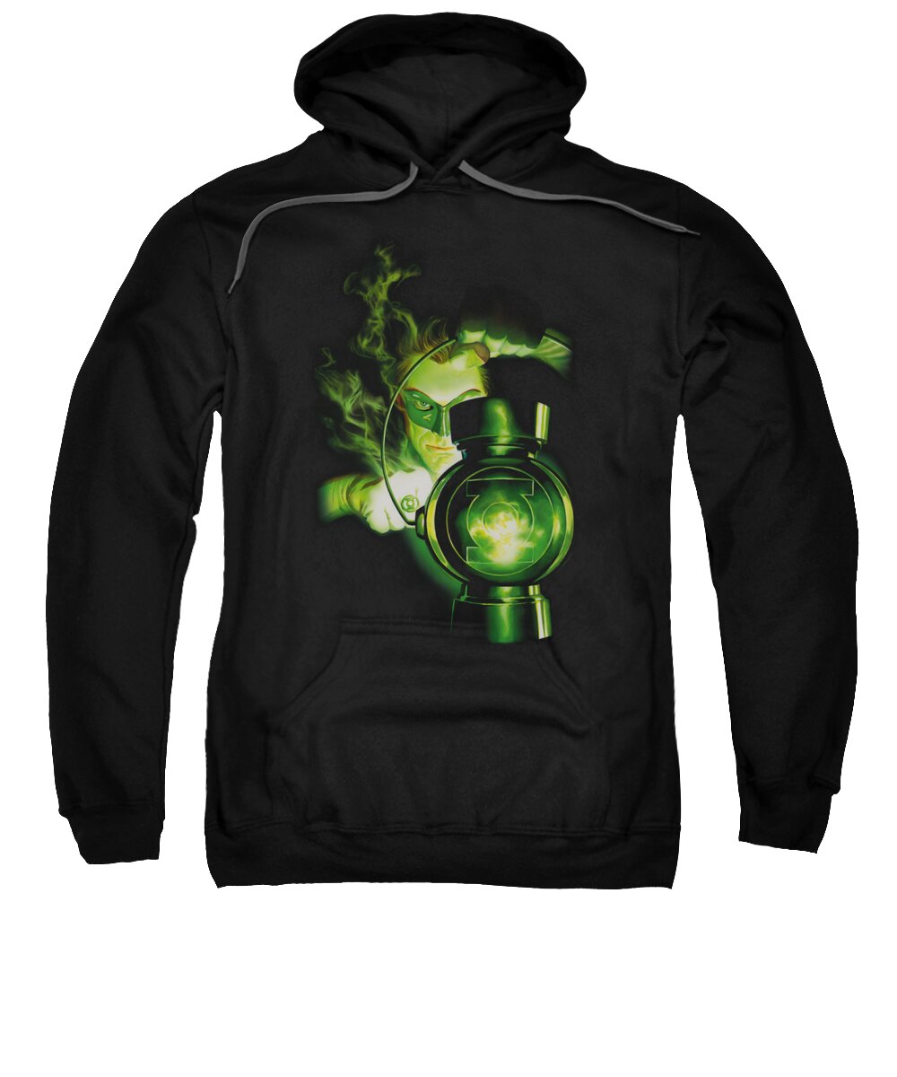 Green Lantern Sweatshirt featuring the digital art Green Lantern - Lantern Light by Brand A