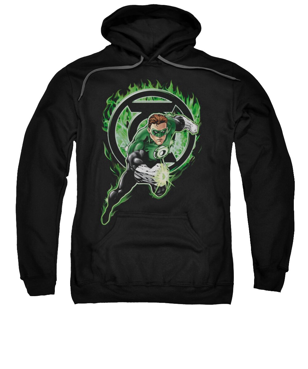 Green Lantern Sweatshirt featuring the digital art Green Lantern - Space Cop by Brand A