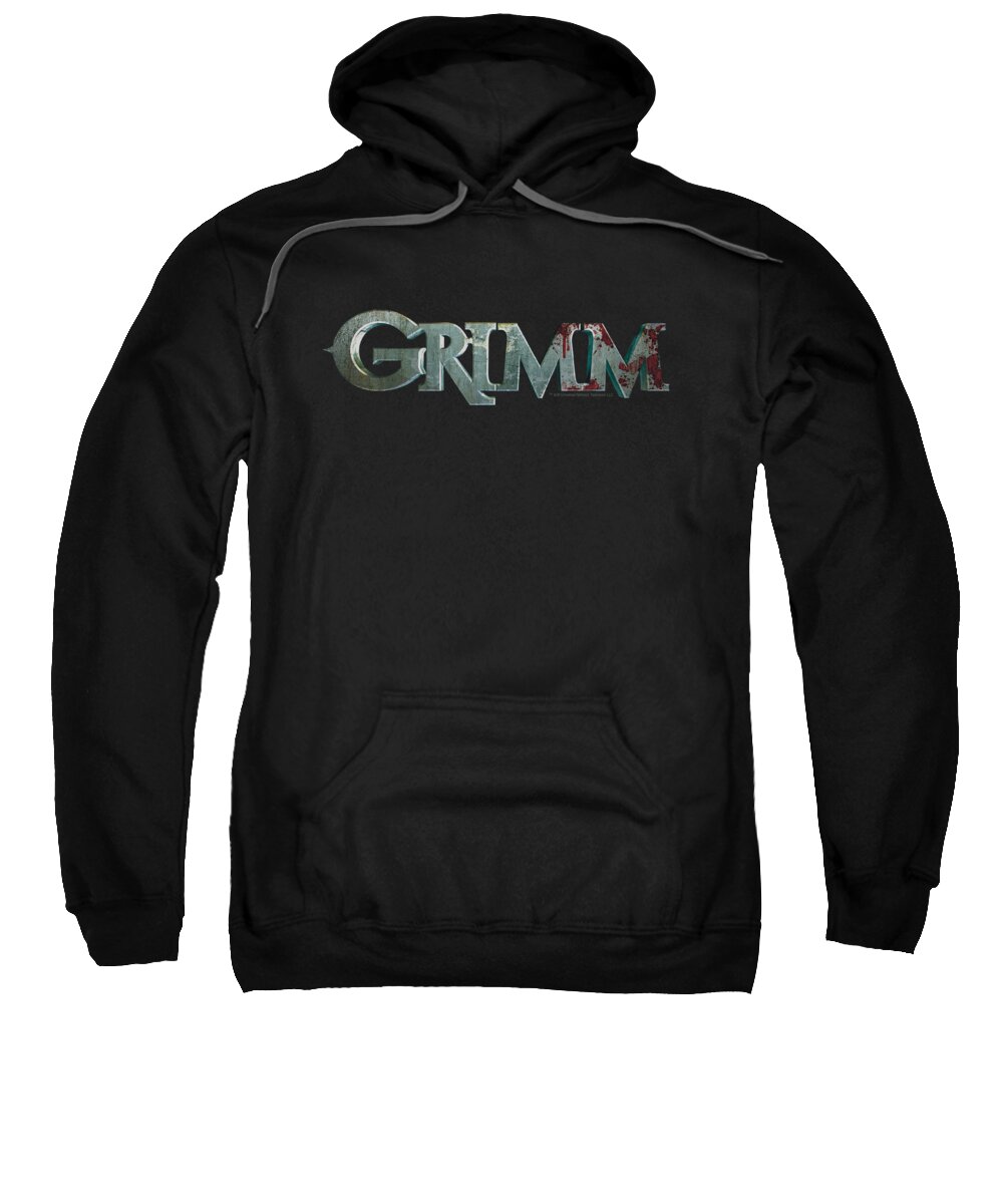 Grimm Sweatshirt featuring the digital art Grimm - Bloody Logo by Brand A