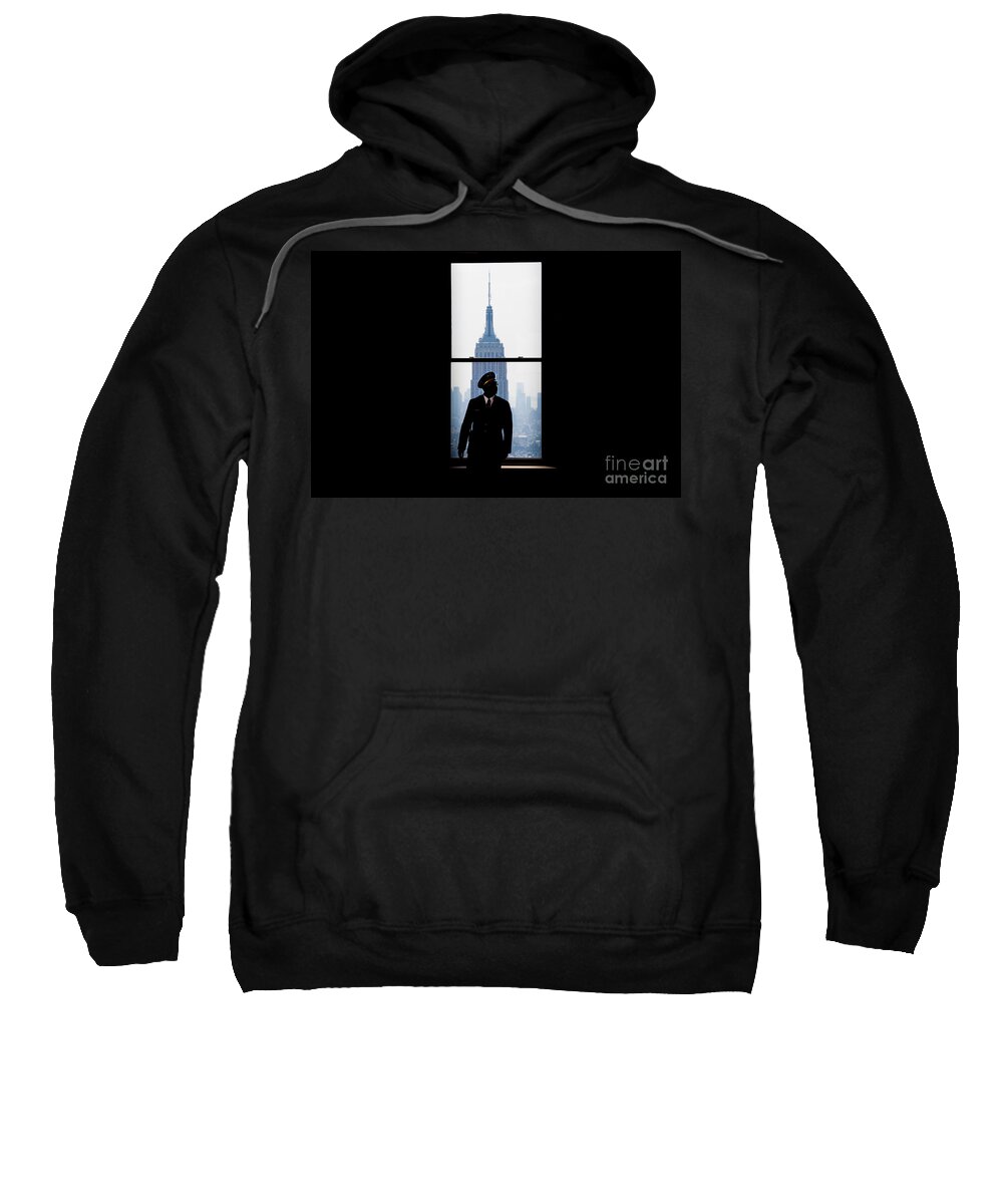Empire State Building Sweatshirt featuring the photograph Guarding The Empire by Az Jackson