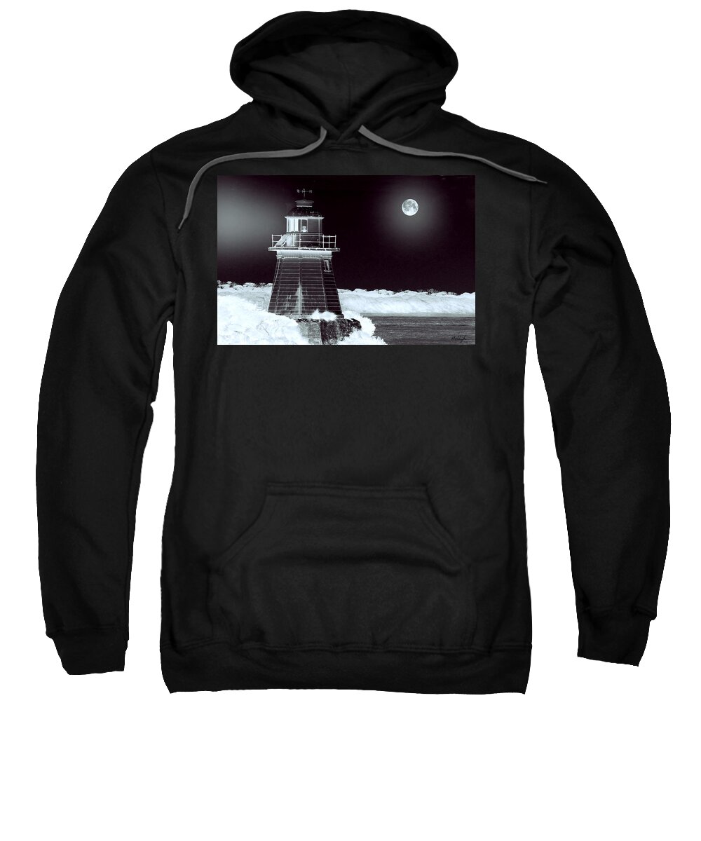 Landscapes Sweatshirt featuring the photograph Guiding Lights by Holly Kempe