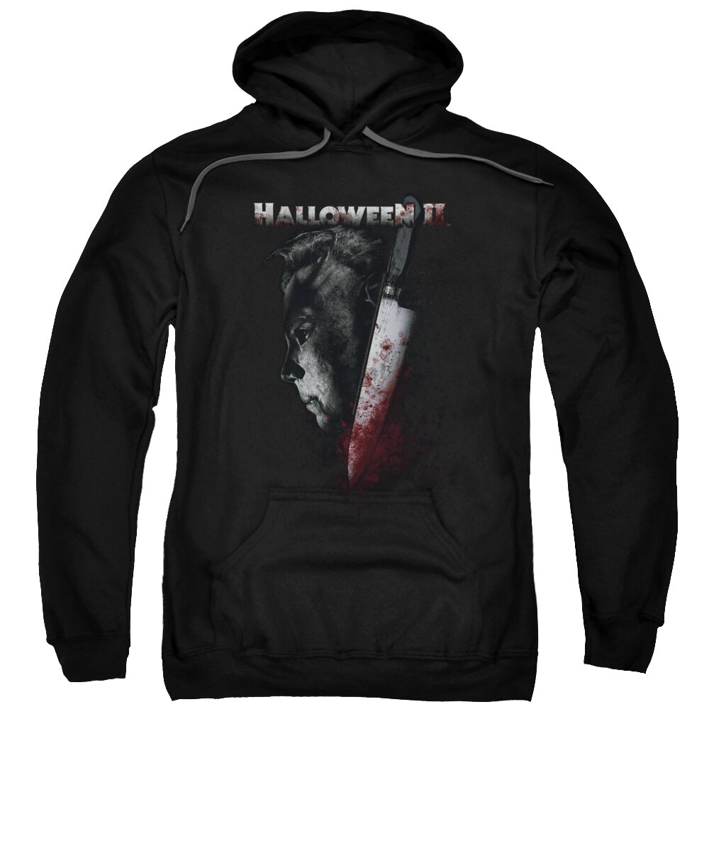 Halloween 2 Sweatshirt featuring the digital art Halloween II - Cold Gaze by Brand A