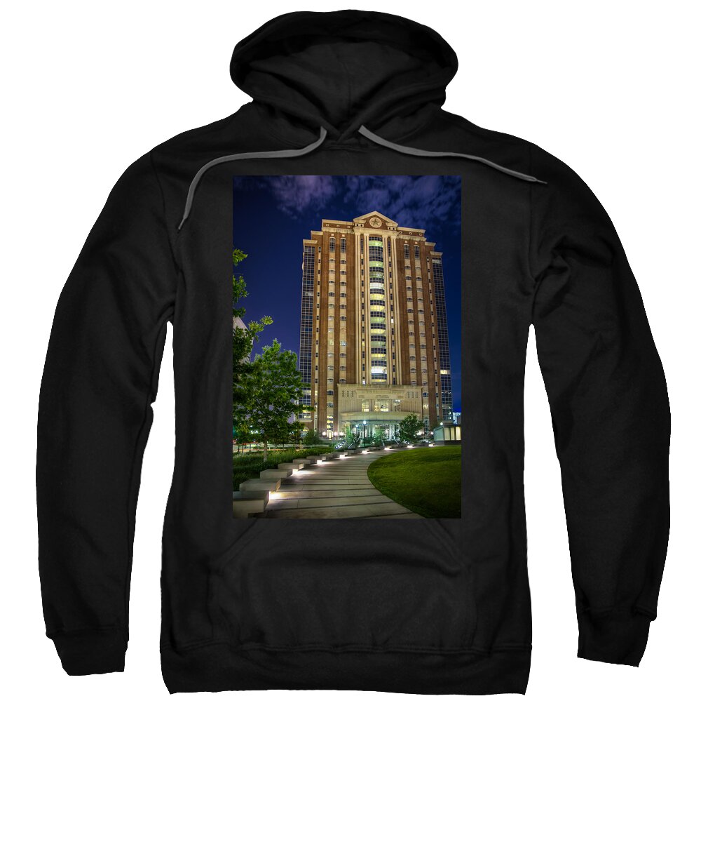 Downtown Sweatshirt featuring the photograph Harris County Civil Courthouse by Tim Stanley