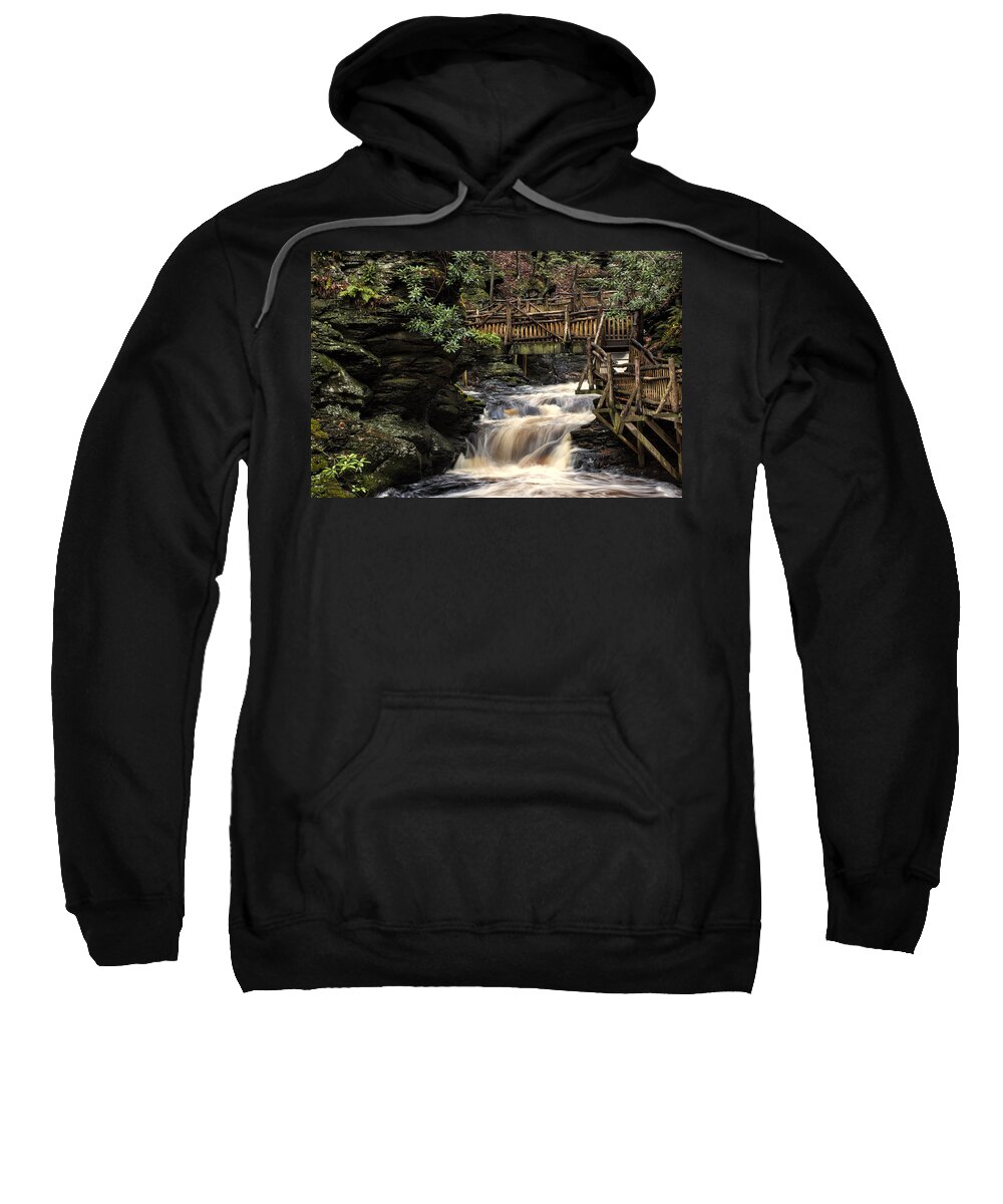 Landscape Sweatshirt featuring the photograph Heavy Flow by Rob Dietrich