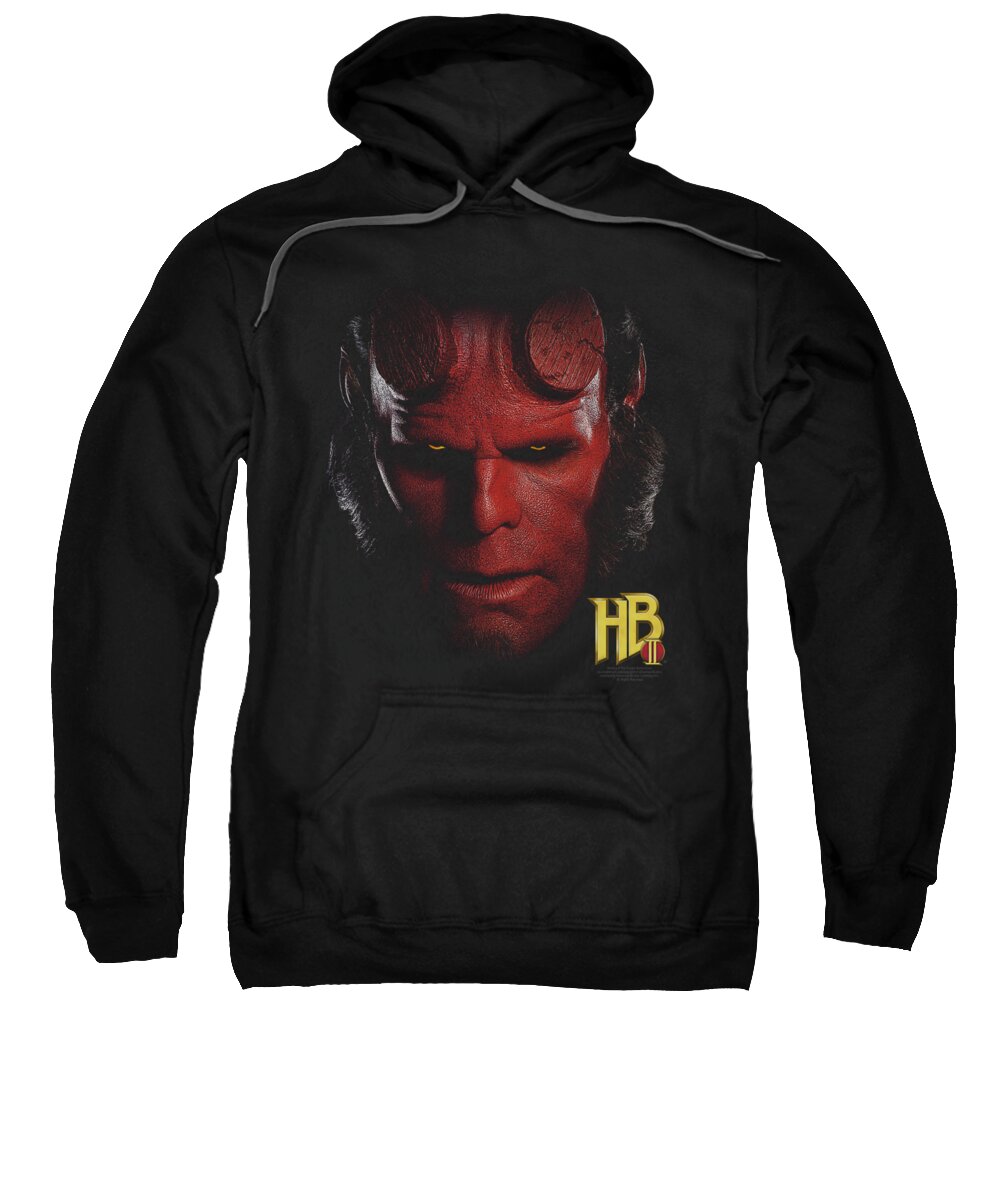 Hellboy Ii Sweatshirt featuring the digital art Hellboy II - Hellboy Head by Brand A
