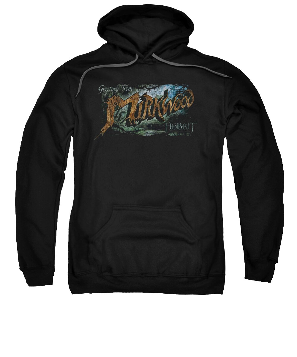 The Hobbit Sweatshirt featuring the digital art Hobbit - Greetings From Mirkwood by Brand A
