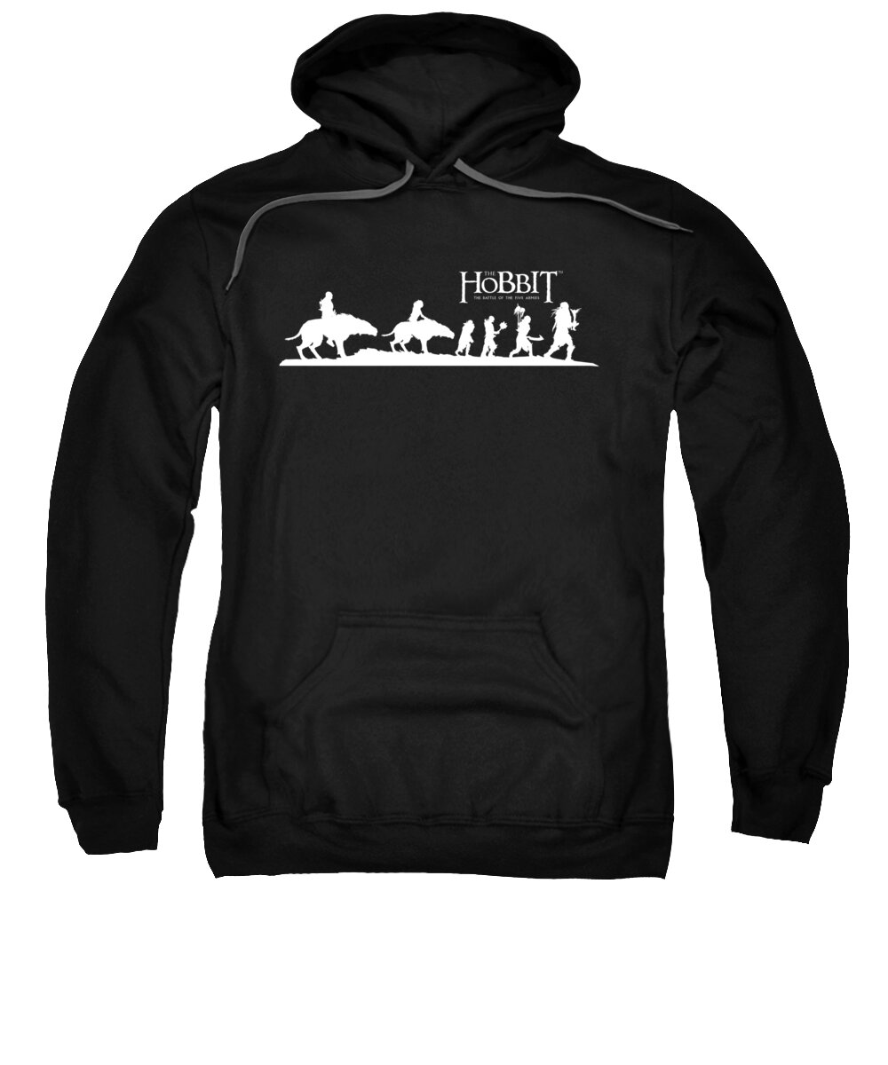  Sweatshirt featuring the digital art Hobbit - Orc Company by Brand A