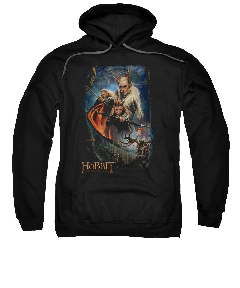 The Hobbit Sweatshirt featuring the digital art Hobbit - Thranduil's Realm by Brand A
