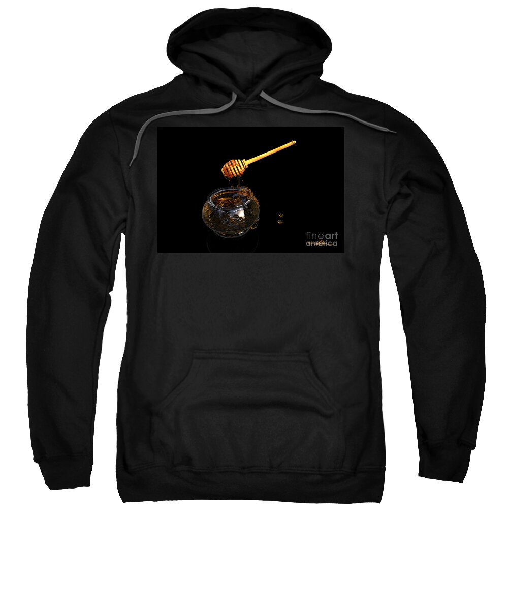 Kitchen Sweatshirt featuring the digital art Honey and Ladle by William Ladson