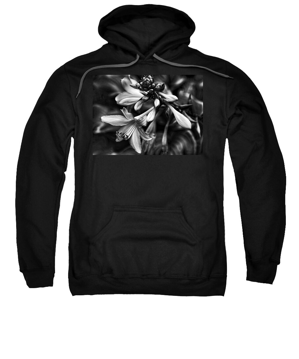 Hosta Flowers Sweatshirt featuring the photograph Hosta Lilies by Bellesouth Studio