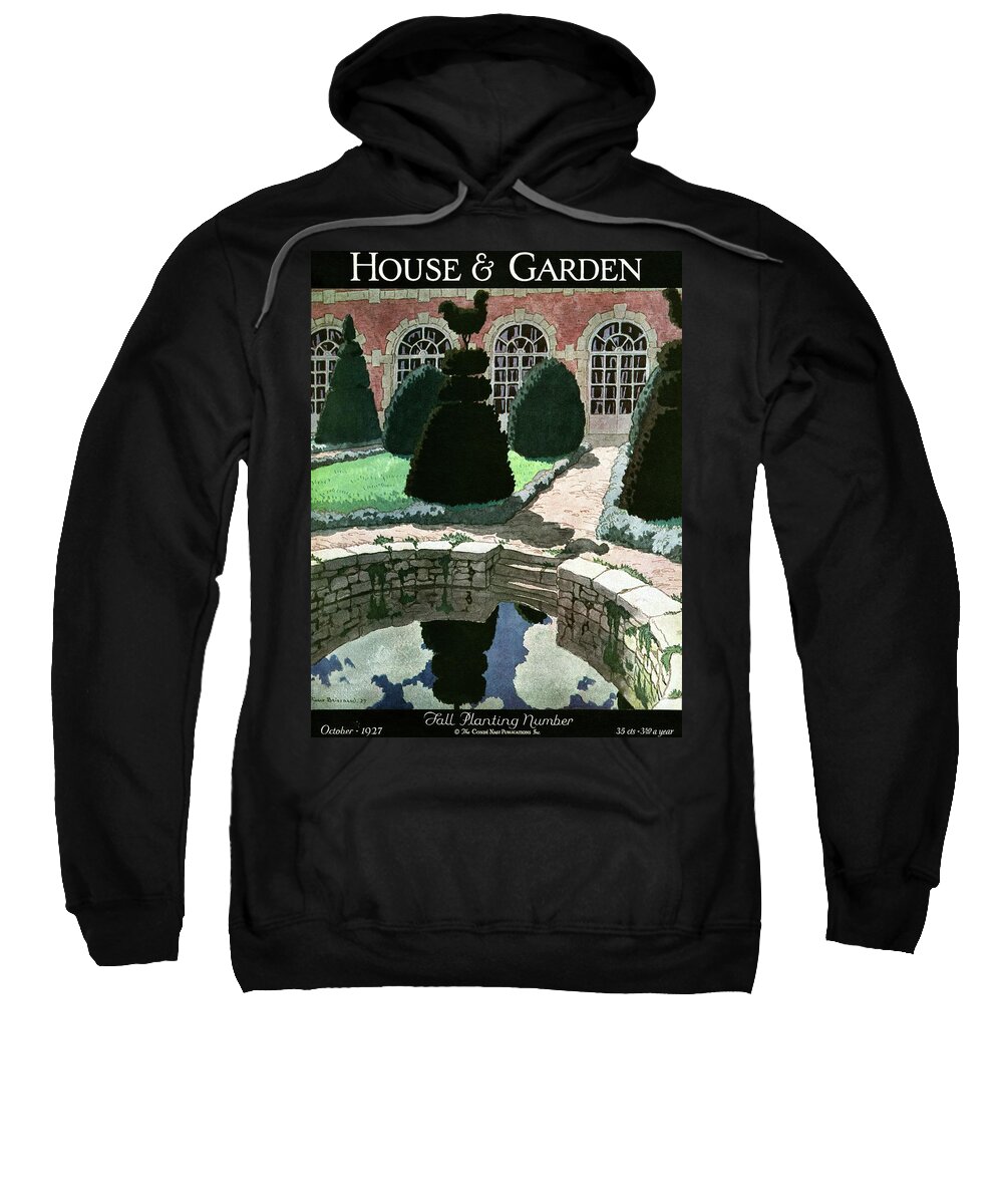 House And Garden Sweatshirt featuring the photograph House And Garden Fall Planting Number Cover by Pierre Brissaud