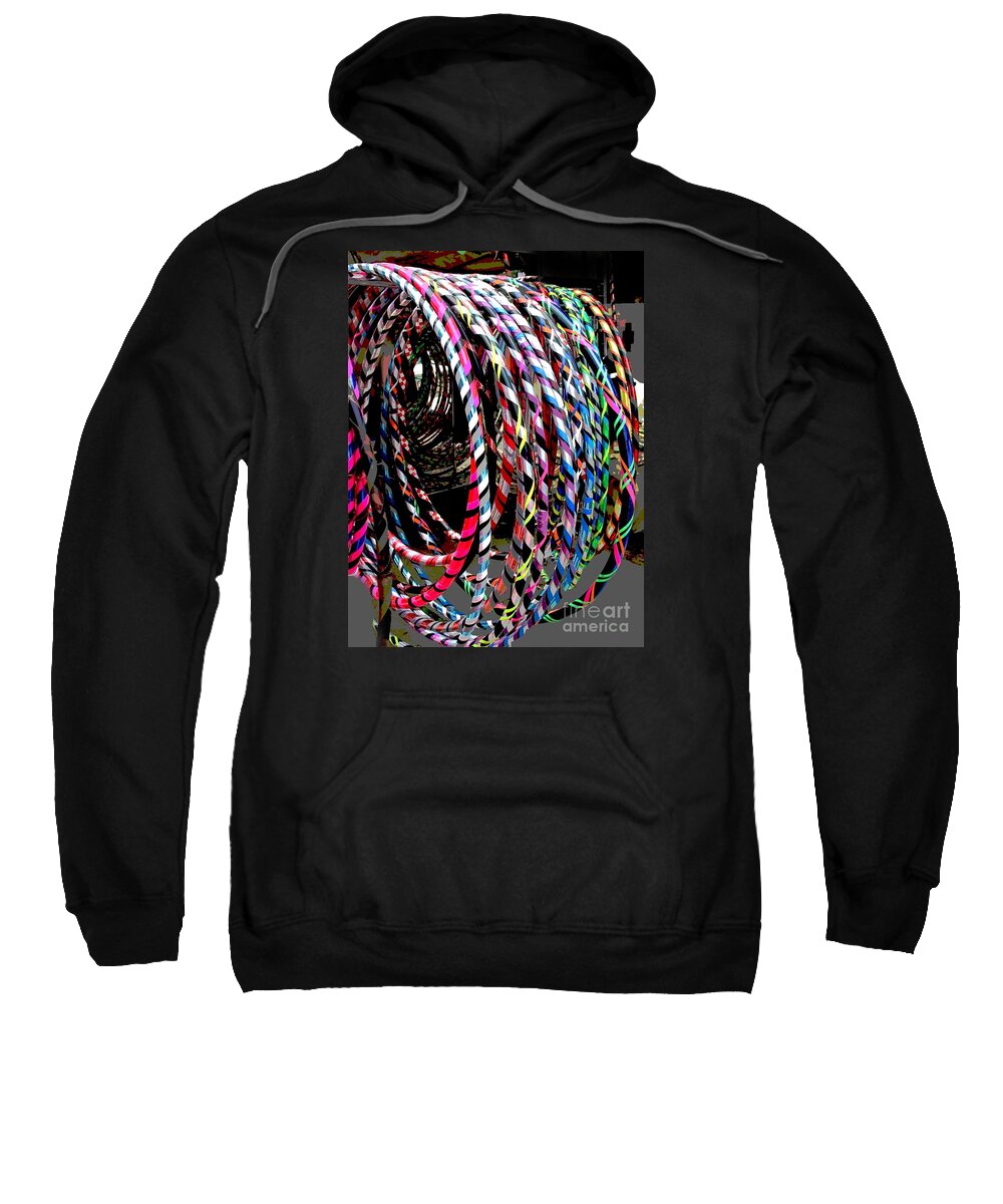 Hula Hoops Sweatshirt featuring the photograph Huly Hoops by Alice Terrill