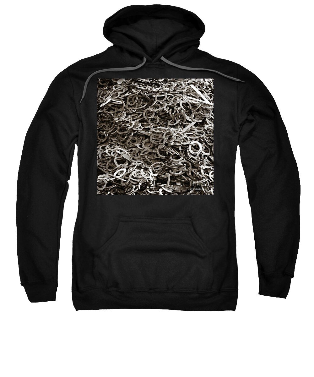 Horse Shoes Sweatshirt featuring the photograph I Can't Find My Other Shoe by Carol Lynn Coronios