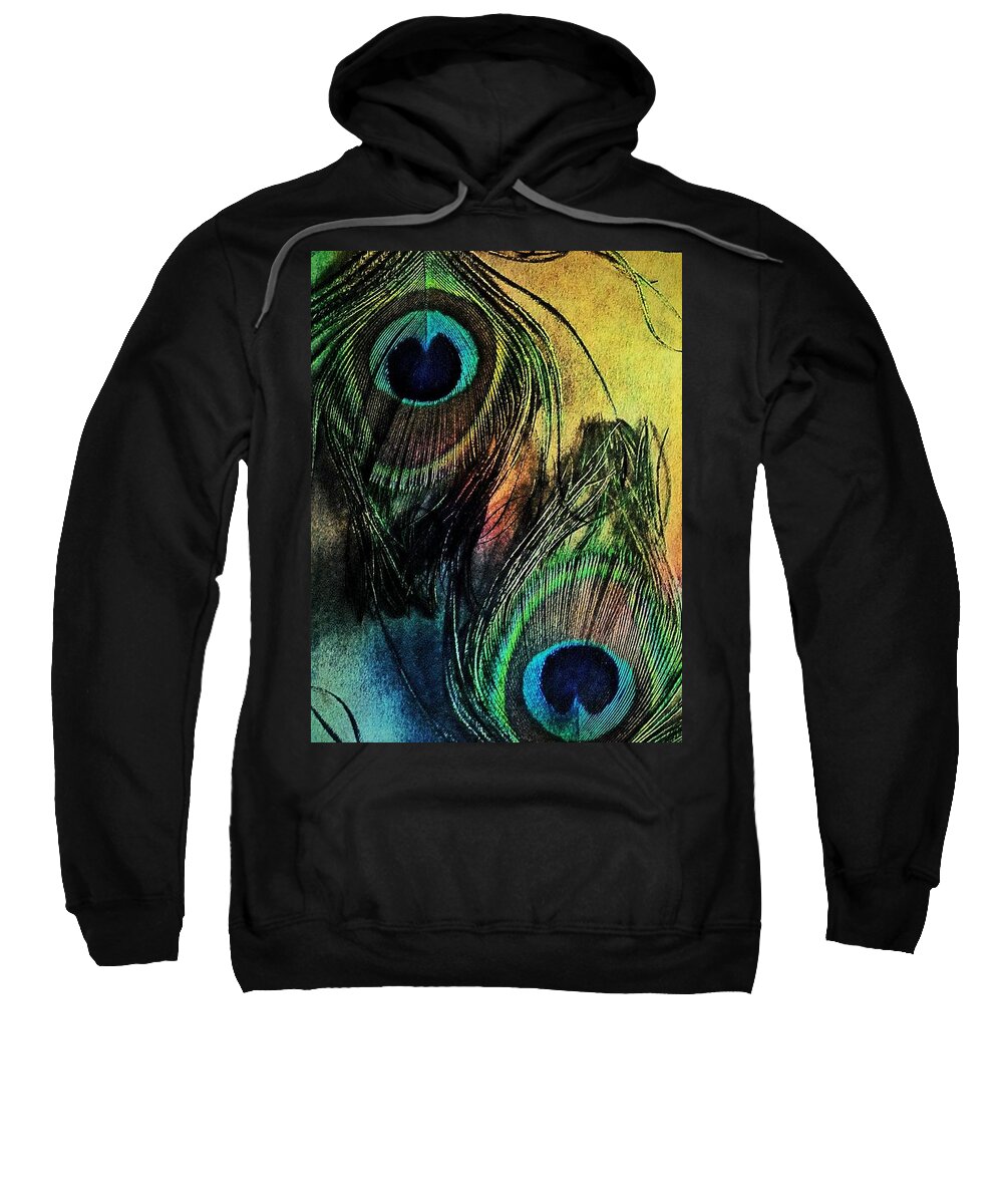 Peacock Sweatshirt featuring the photograph In the eyes of others by Binka Kirova