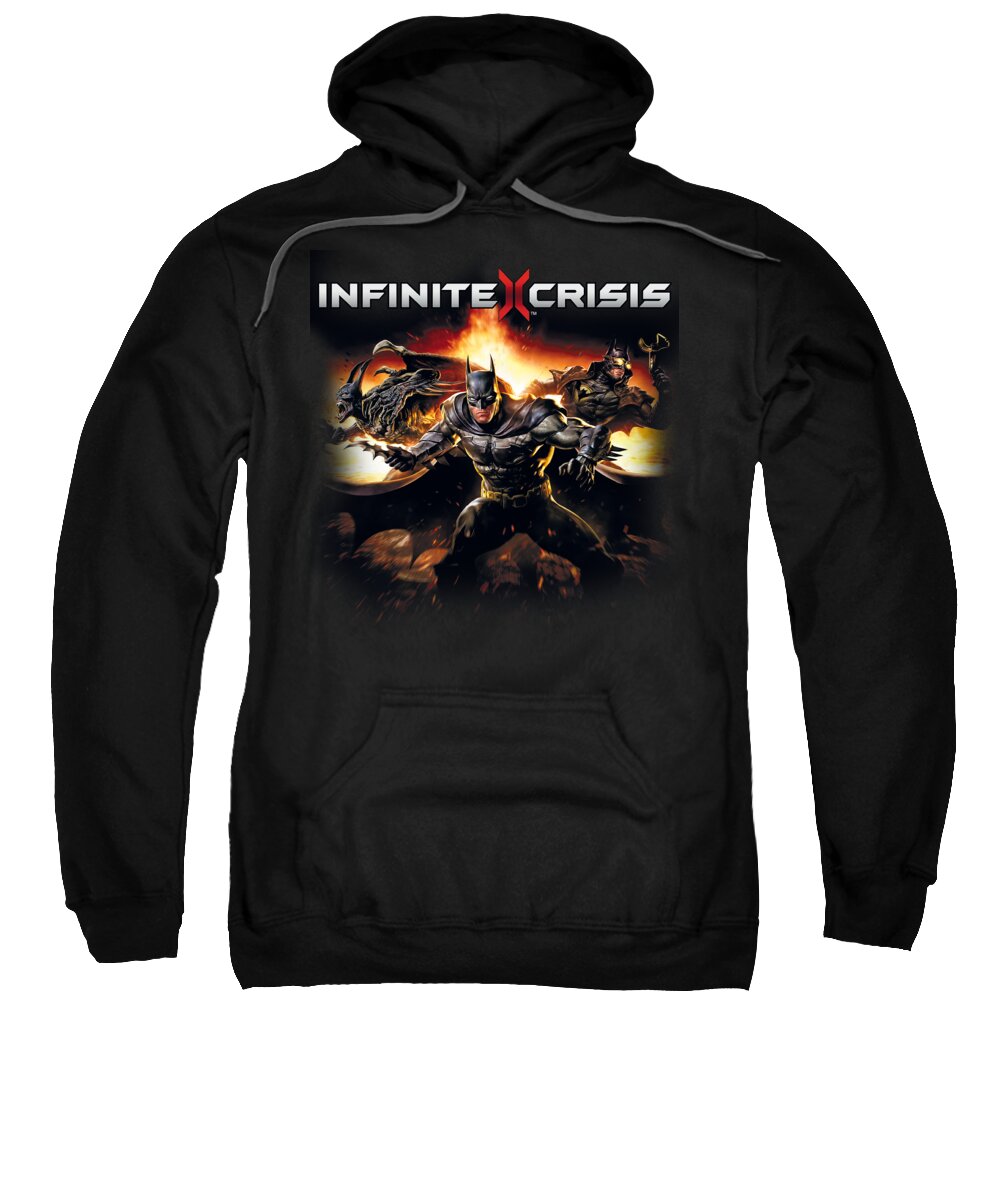  Sweatshirt featuring the digital art Infinite Crisis - Batmen by Brand A