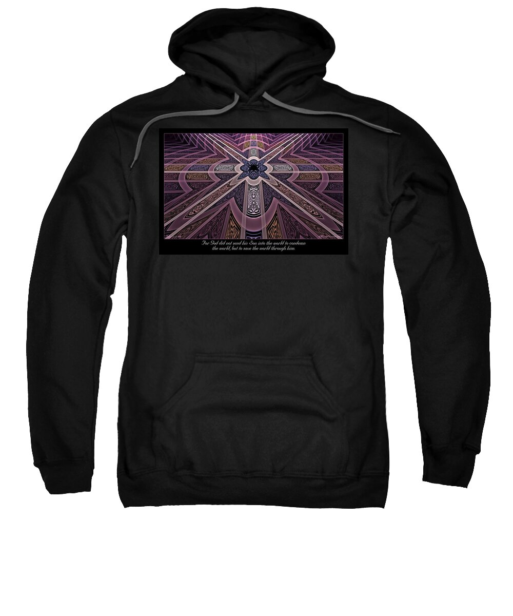 Fractal Sweatshirt featuring the digital art Into the World by Missy Gainer