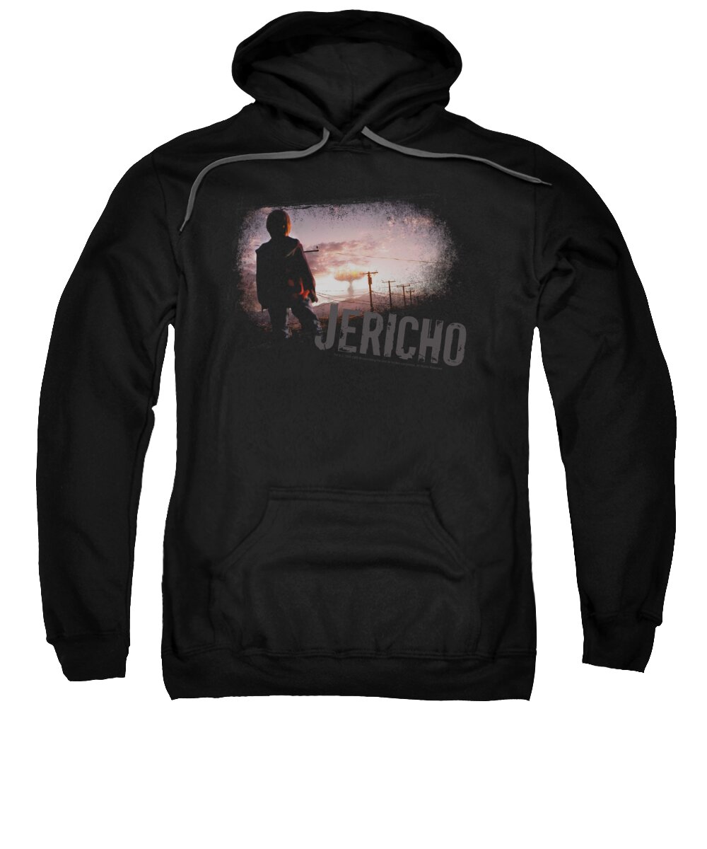 Jericho Sweatshirt featuring the digital art Jericho - Mushroom Cloud by Brand A