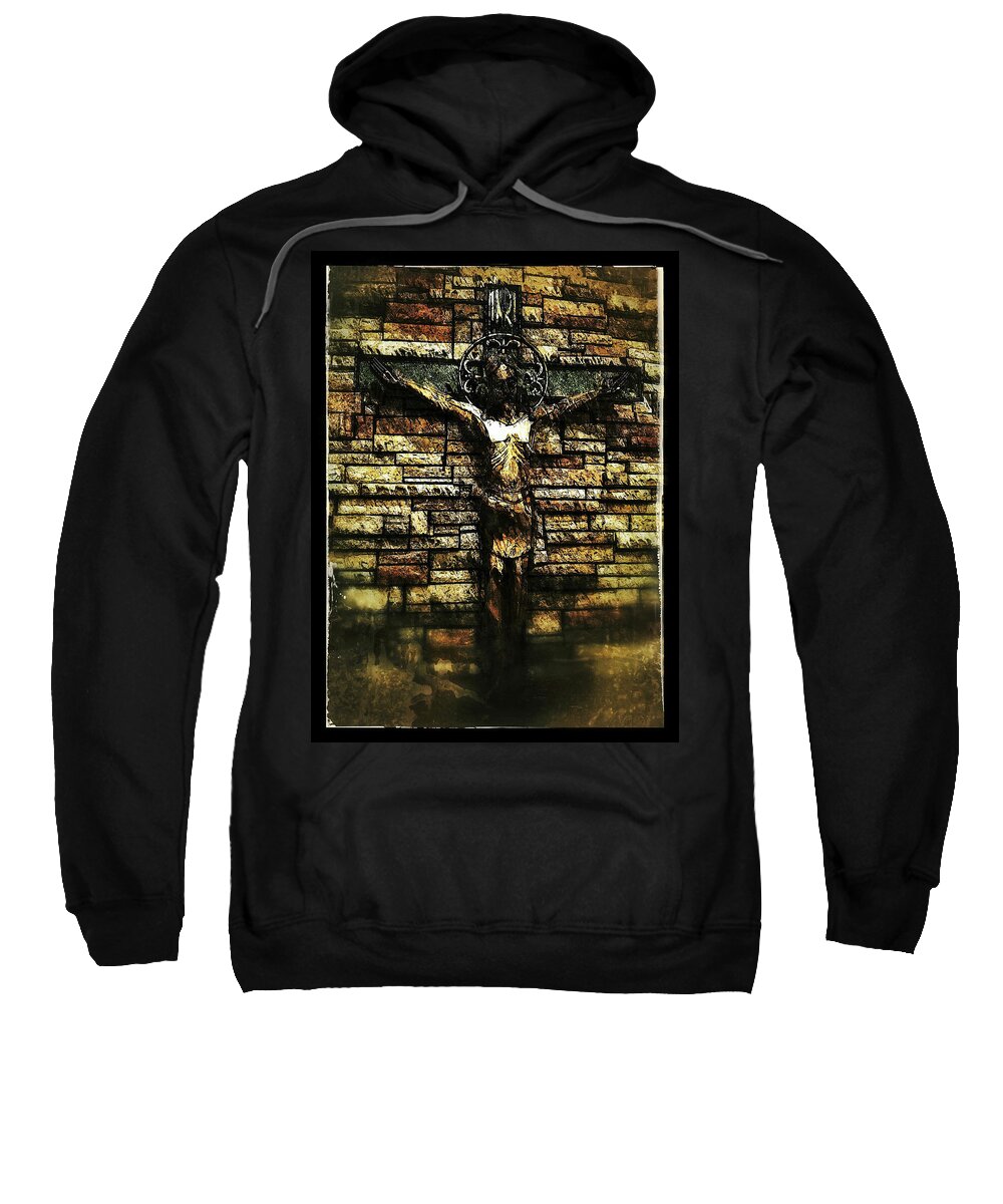 Church Sweatshirt featuring the photograph Jesus Coming Into View by Al Harden