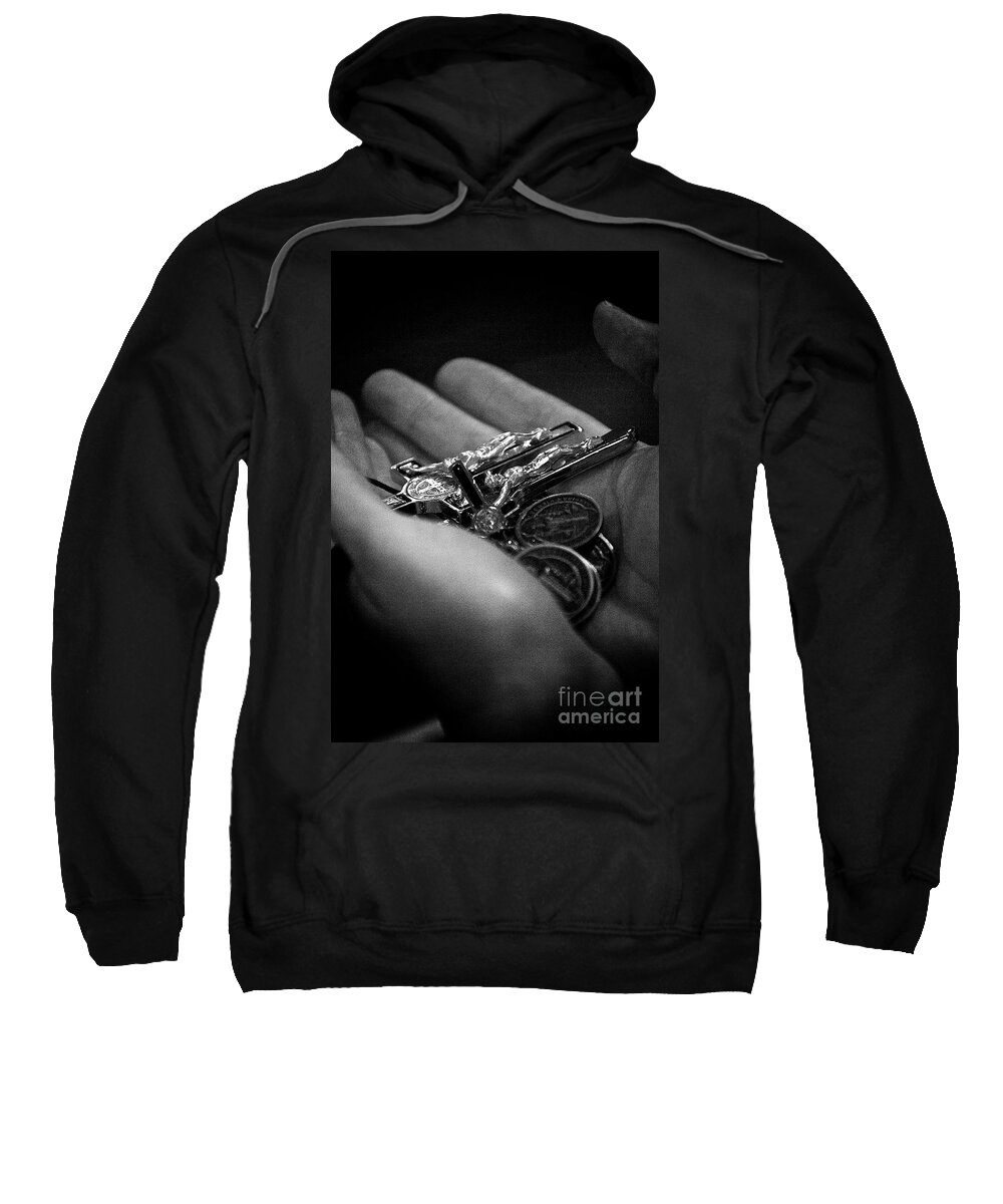 Frank-f-casella Sweatshirt featuring the photograph Jesus With Us by Frank J Casella