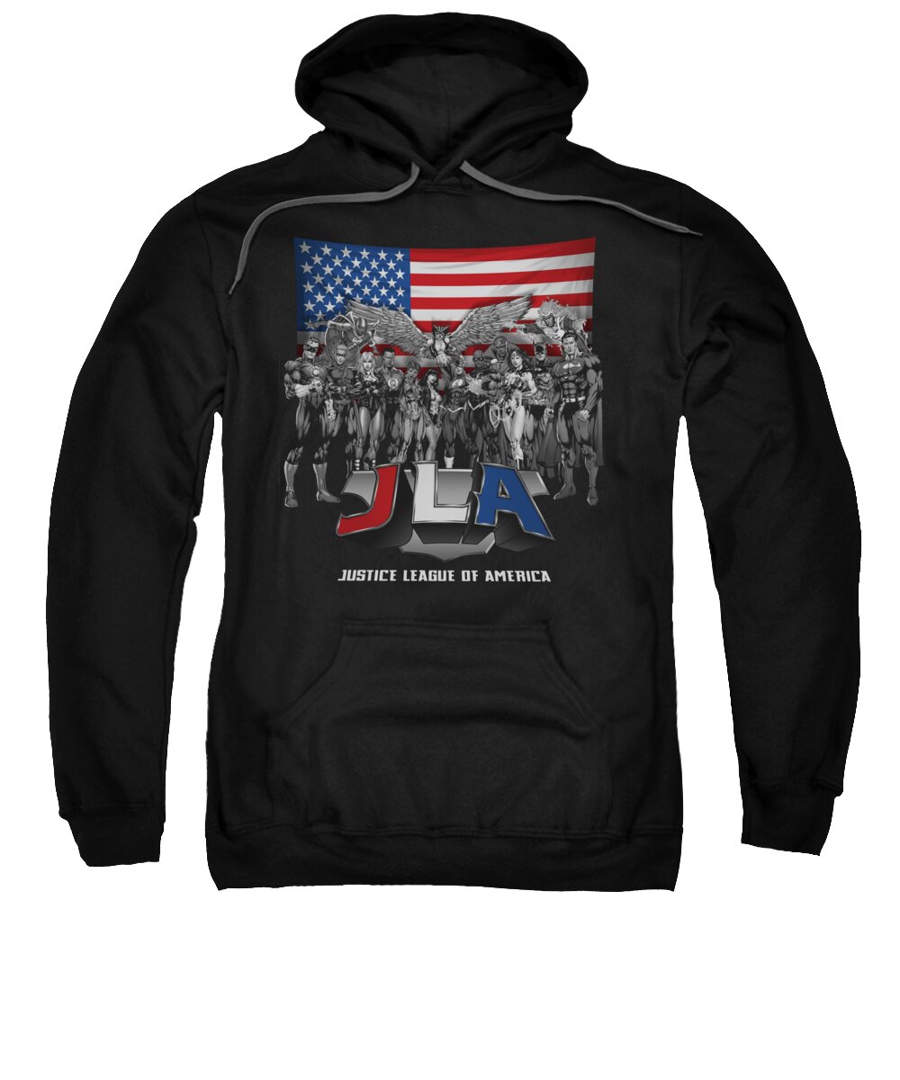  Sweatshirt featuring the digital art Jla - All American League by Brand A