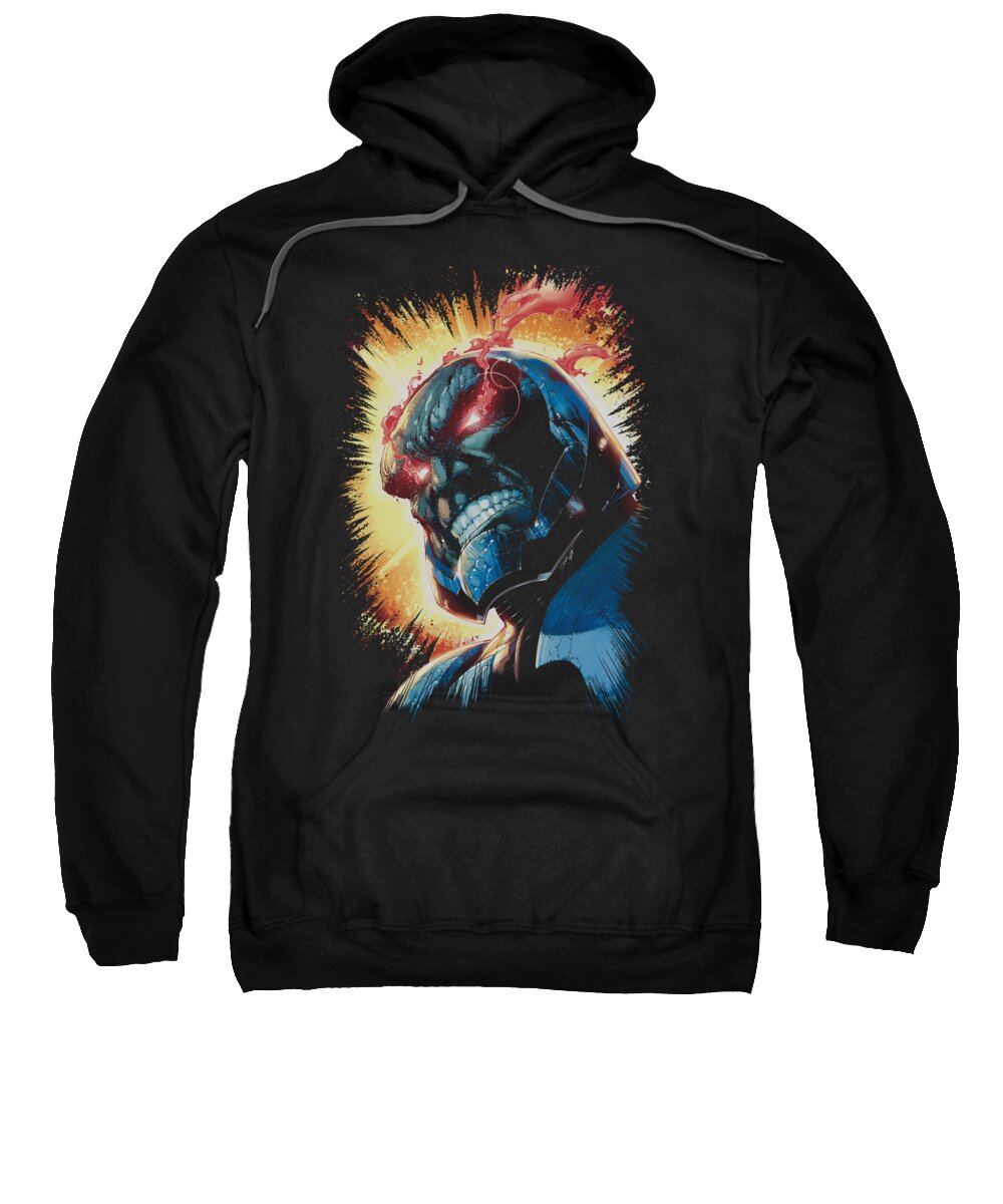 Justice League Of America Sweatshirt featuring the digital art Jla - Darkseid Is by Brand A