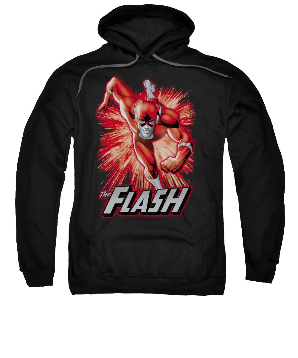  Sweatshirt featuring the digital art Jla - Flash Red And Gray by Brand A