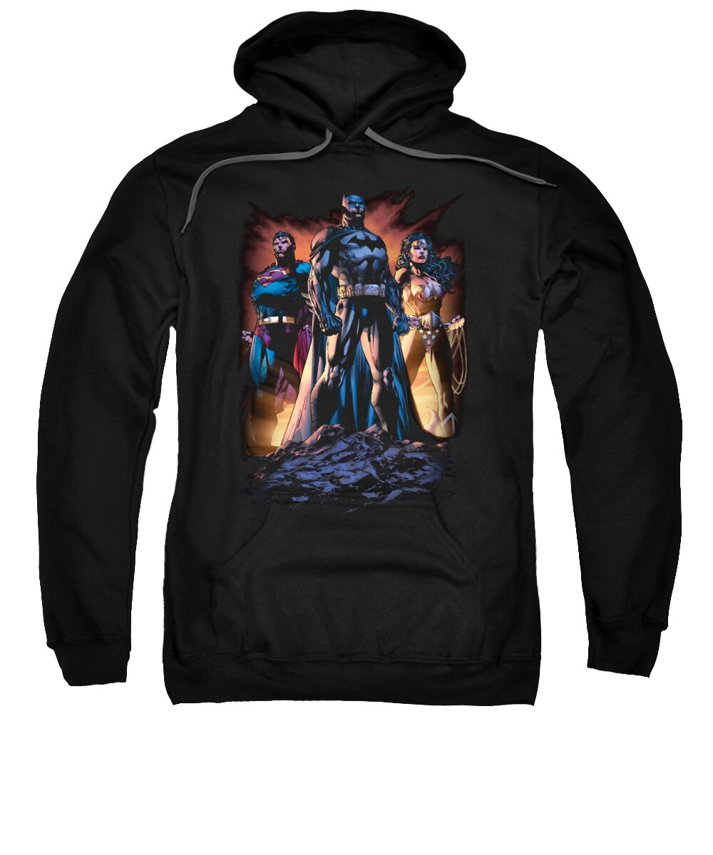  Sweatshirt featuring the digital art Jla - Take A Stand by Brand A