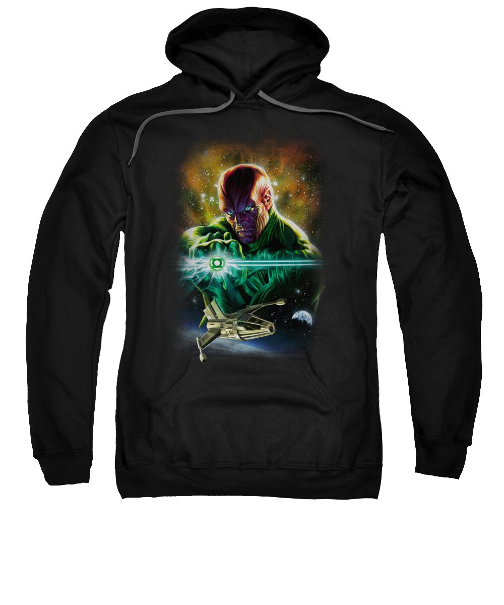 Justice League Of America Sweatshirt featuring the digital art Jla(gl) - Abin Sur by Brand A