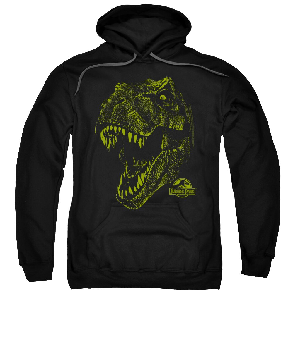 Jurassic Park Sweatshirt featuring the digital art Jurassic Park - Rex Mount by Brand A