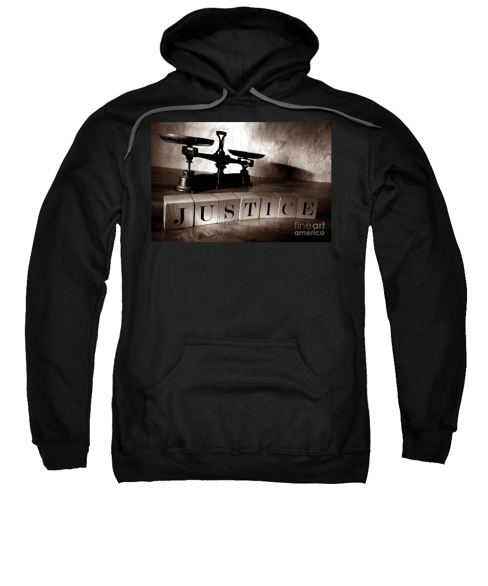 Justice Sweatshirt featuring the photograph Justice by Olivier Le Queinec