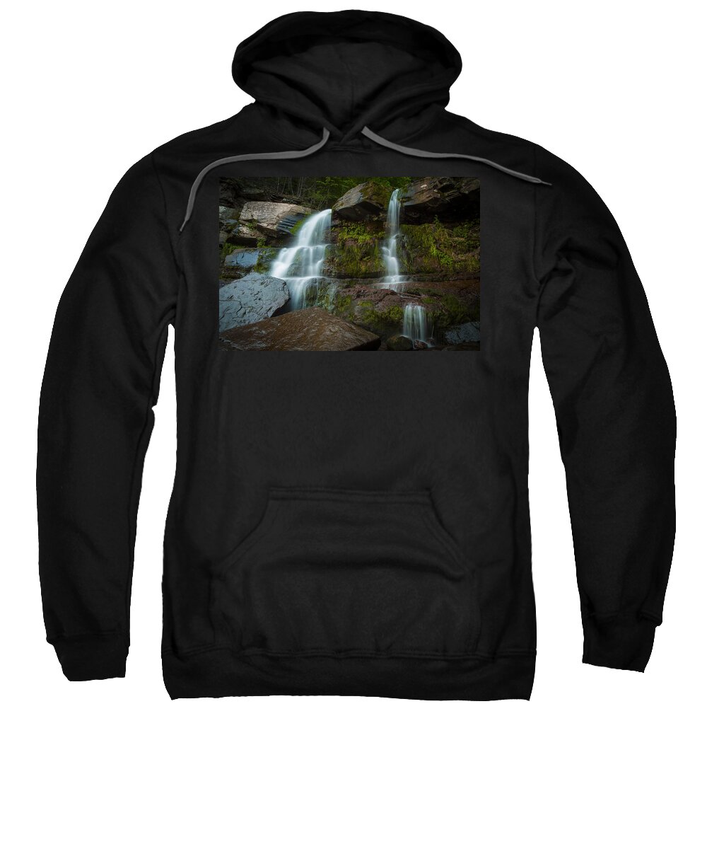 Kaaterskill Sweatshirt featuring the photograph Kaaterskill Falls by Edgars Erglis