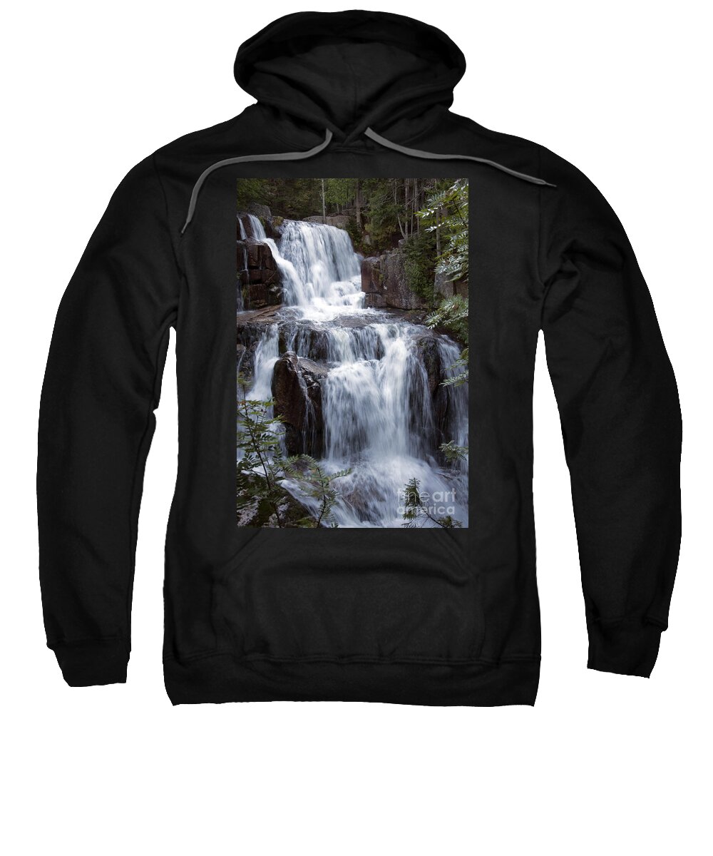 Katahdin Sweatshirt featuring the photograph Katahdin Stream Falls Baxter State Park Maine by Glenn Gordon